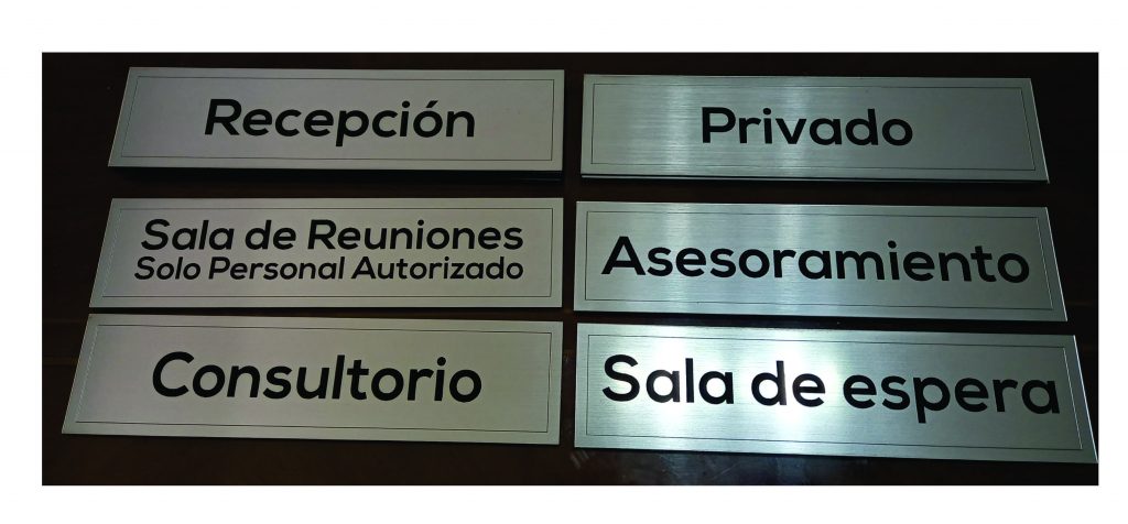 Señaletica personalizada Consultorios Oficinas Grabolaser