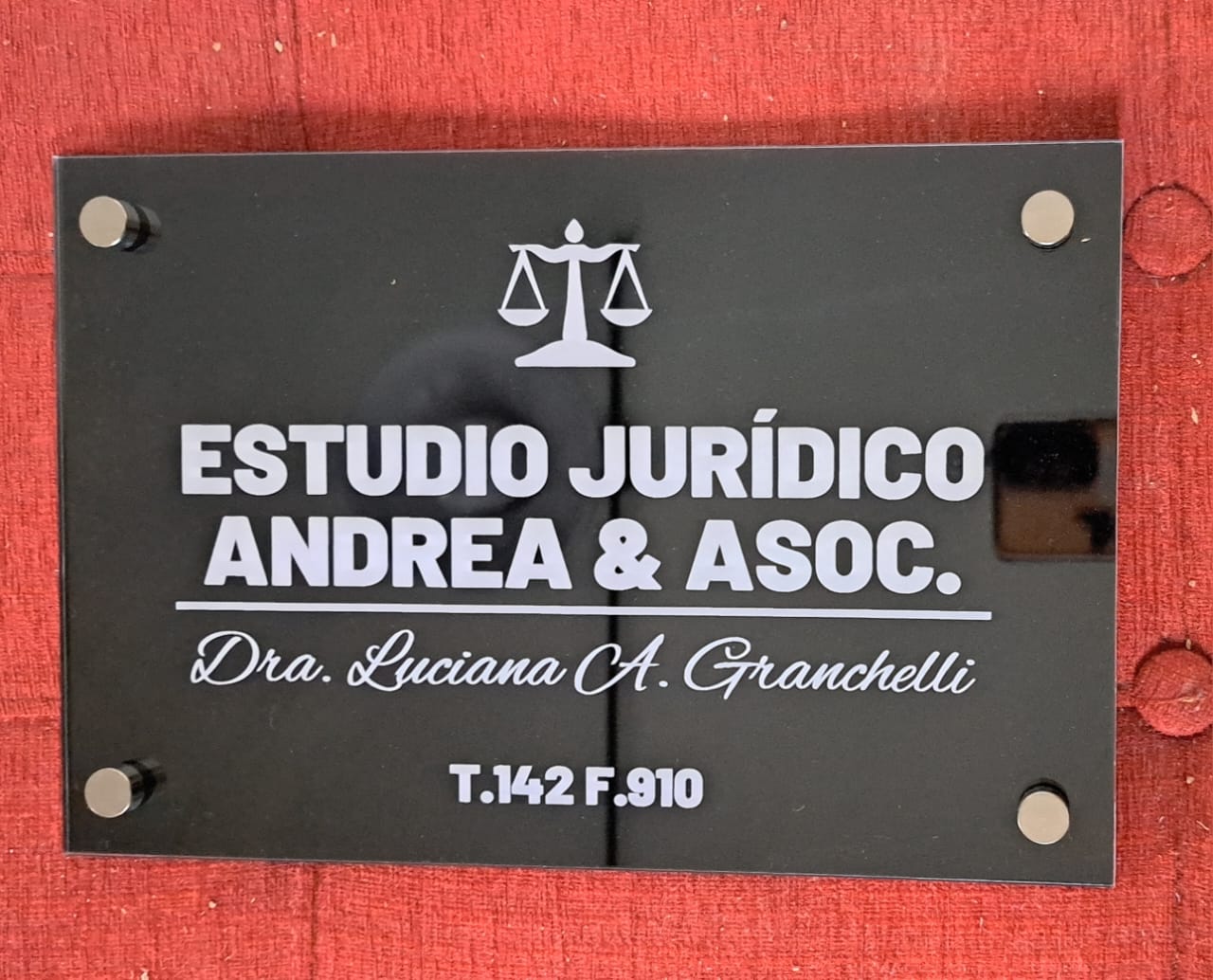 Placa Profesionales Acrilico Grabado Laser Grabolaser